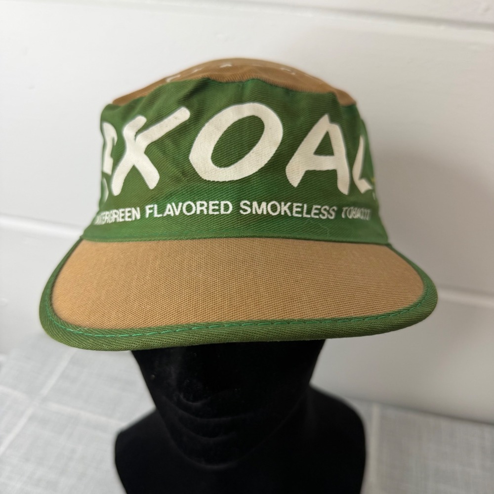 Vintage SKOAL Tobacco Painters Hat Cap‎ Wintergreen Dip A Pinch Is All It Takes